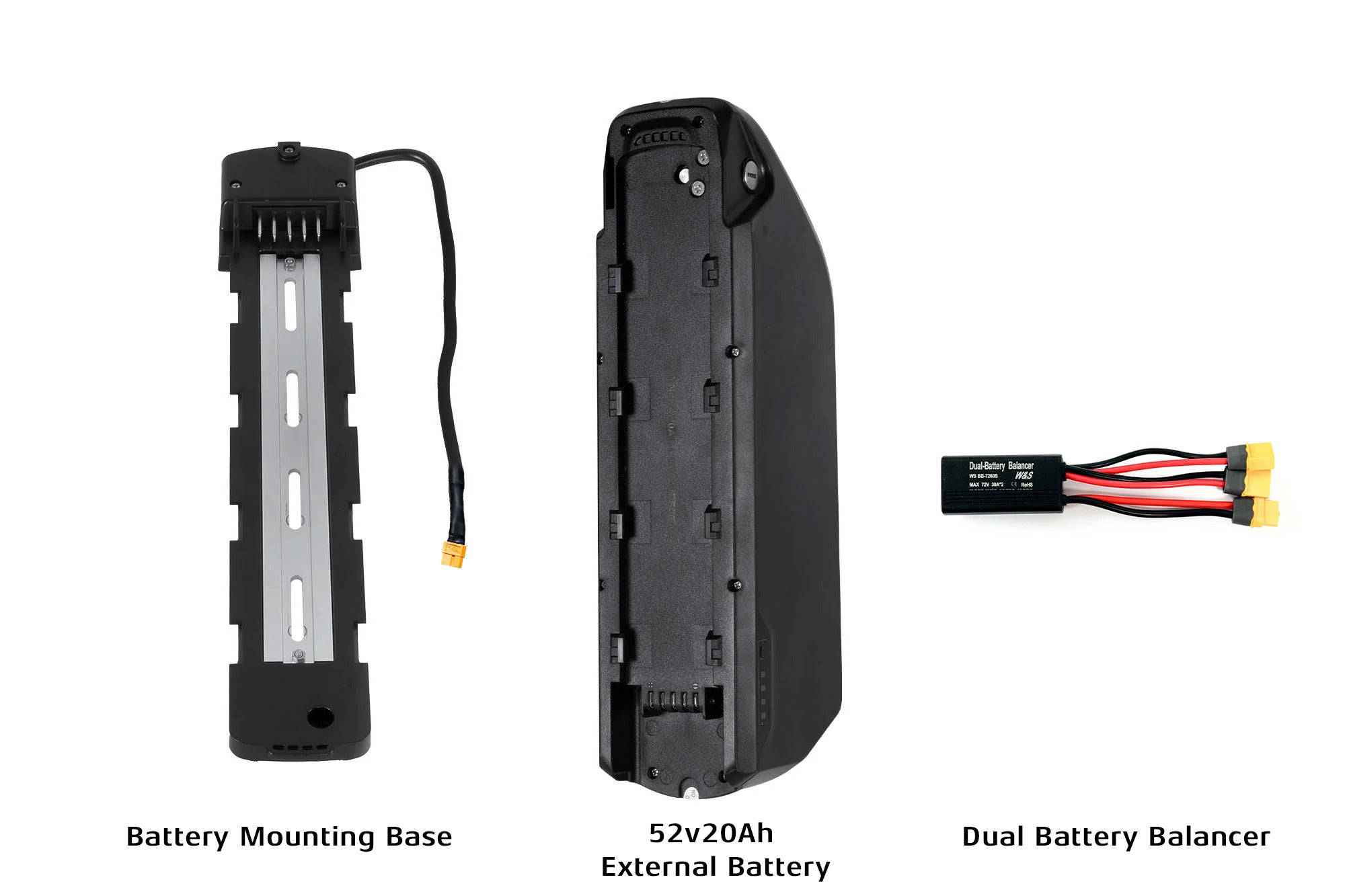 Glider Externer Akku 52V20Ah & Dual-Batterie-Balancer