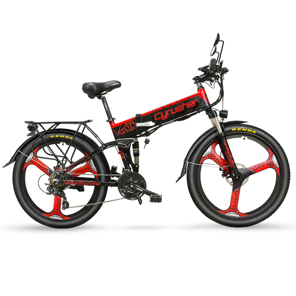 geschwindigkeit elektrofahrrad XF770 Elektrofahrrad Faltrad 500W 48V 21 Geschwindigkeit 26 "Elektrofahrrad – Cyrusher Germany