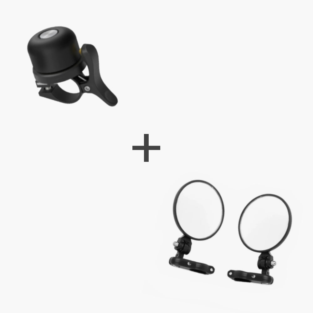 Rückspiegel und Klingel für Kommoda