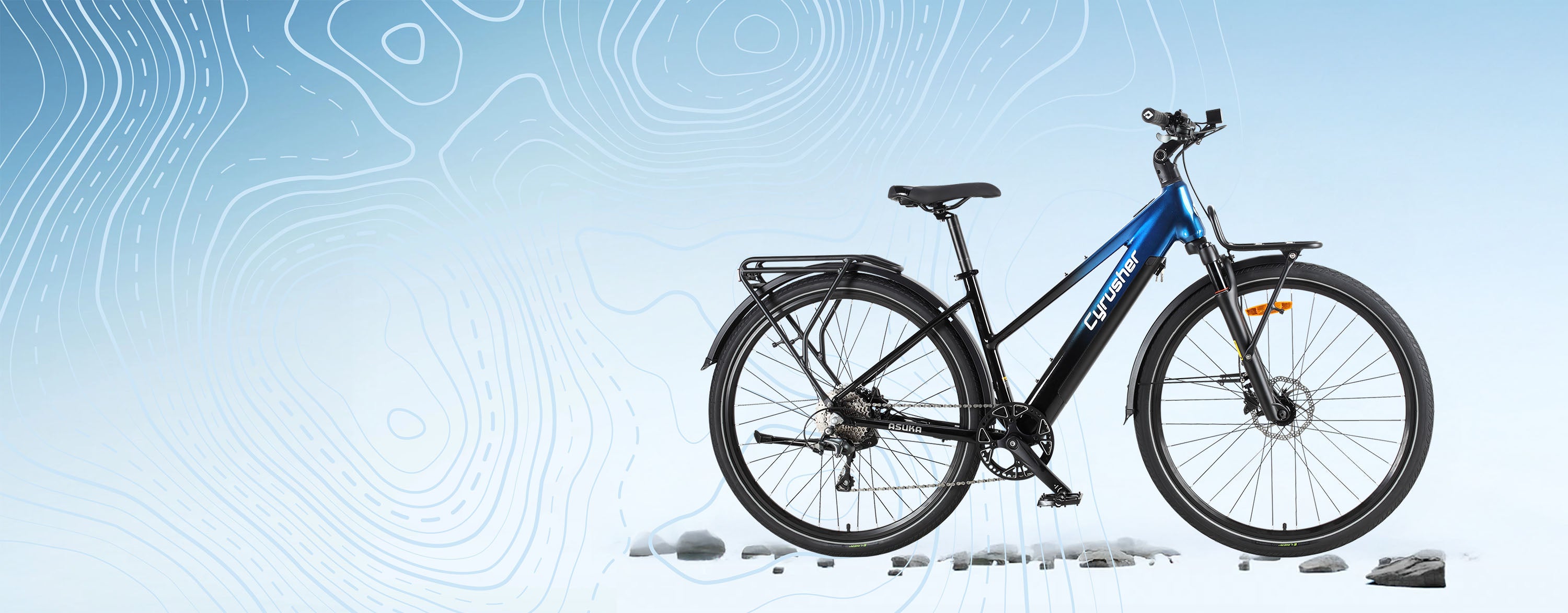 Cyrusher Asuka Trekking E-Bike – Lightweight Electric Touring Bike