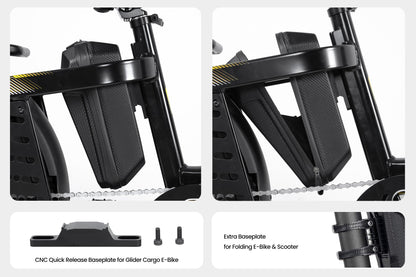 Schnellverschluss-Wasserdichte Hartschalentasche für Glider E-Bike & Scooter