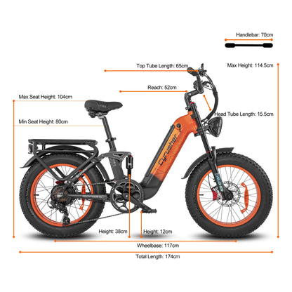 Cyrusher Kommoda 2.0 Step-through E-Bike