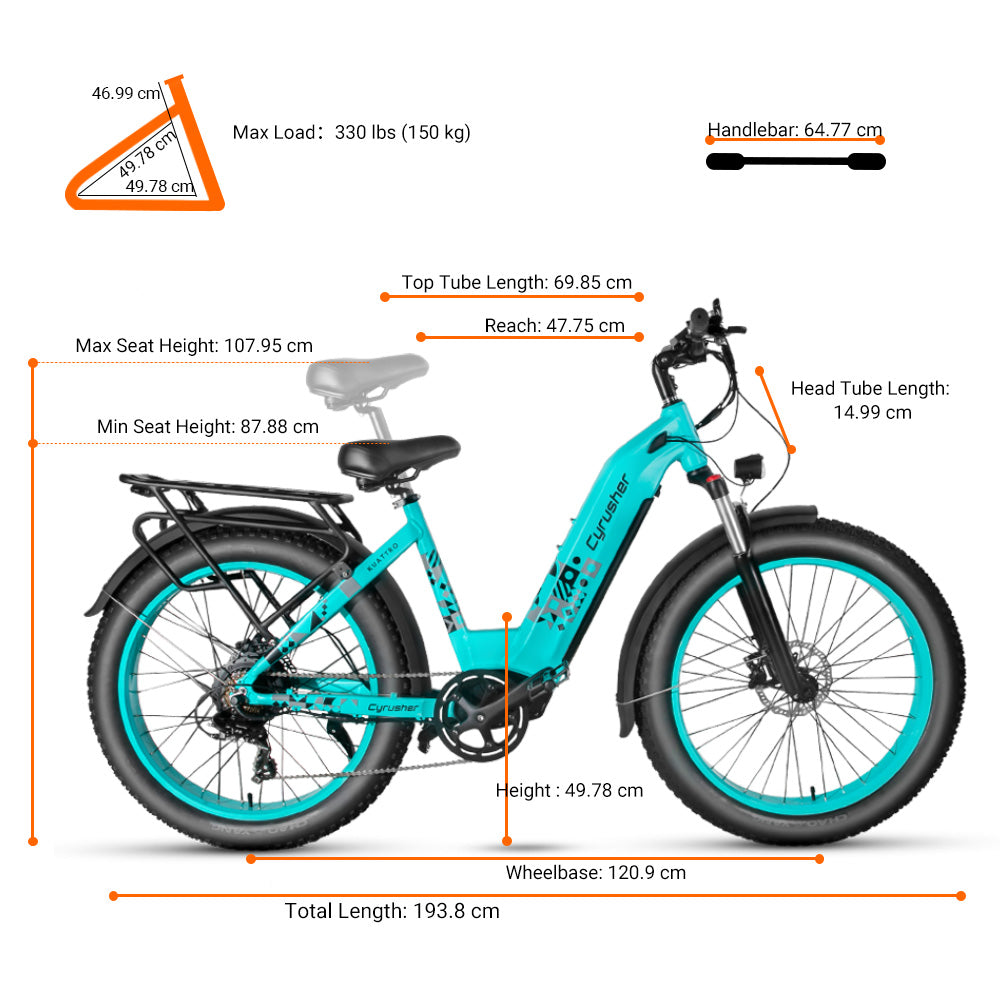 Cyrusher Kuattro, Step-Through E-Bike