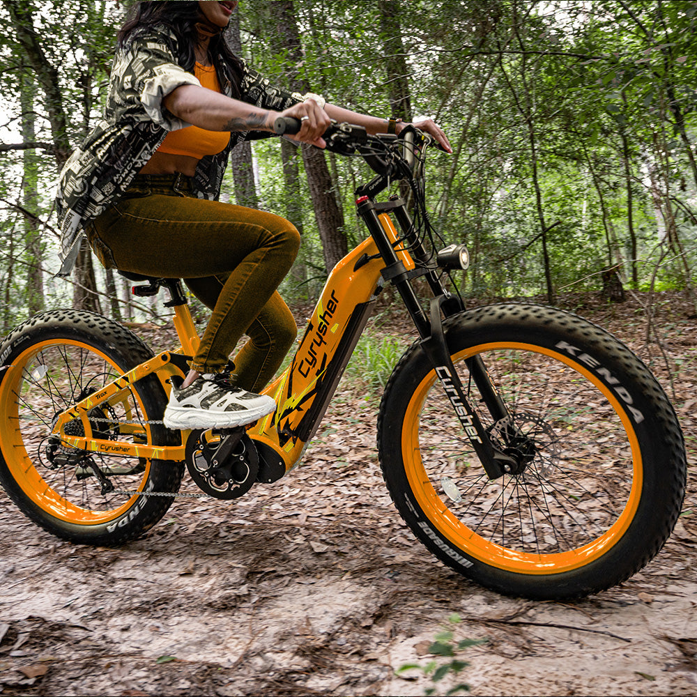 Cyrusher Trax, All-Terrain-E-Bike mit tiefem Durchstieg